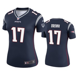 New England Patriots Antonio Brown Navy Legend Jersey - Womens