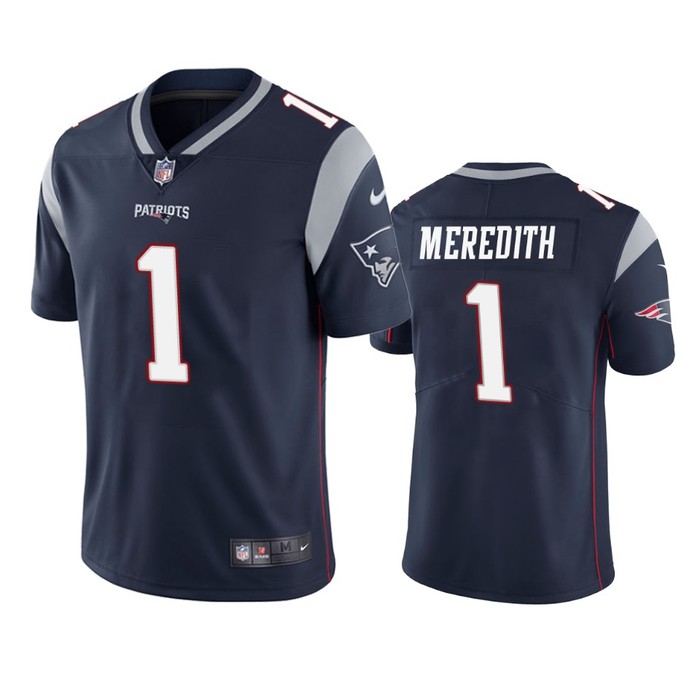 New England Patriots Cameron Meredith Navy Vapor Limited Jersey