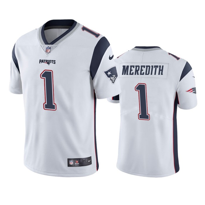 New England Patriots Cameron Meredith White Vapor Limited Jersey