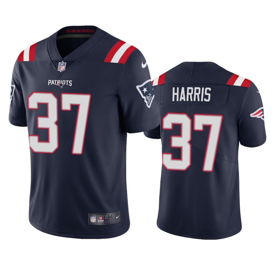 New England Patriots Damien Harris Navy 2020 Vapor Limited Jersey - Mens - Cocomos