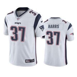 New England Patriots Damien Harris White Vapor Limited Jersey - Cocomos