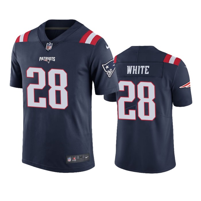 New England Patriots James White Navy Nike Color Rush Limited Jersey - Cocomos