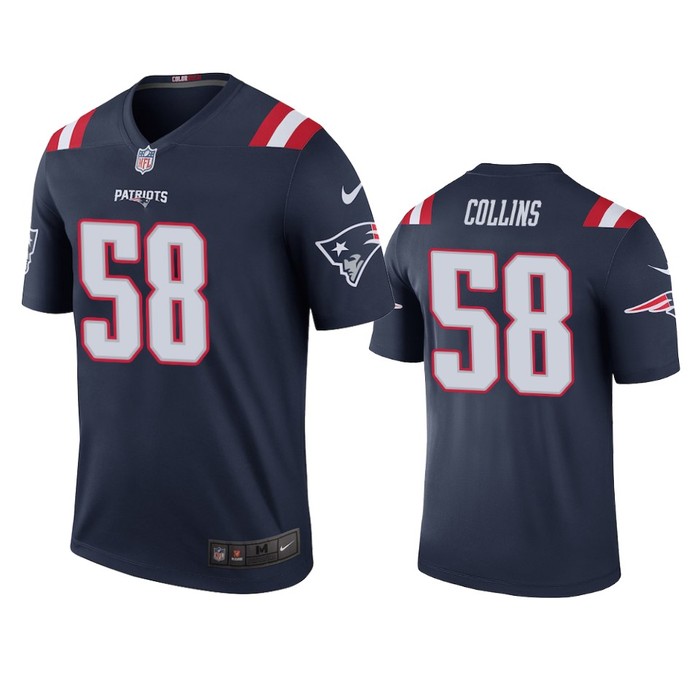 New England Patriots Jamie Collins Navy Color Rush Legend Jersey