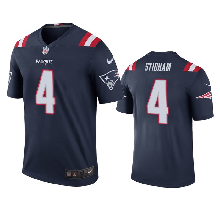 New England Patriots Jarrett Stidham Navy Color Rush Legend Jersey