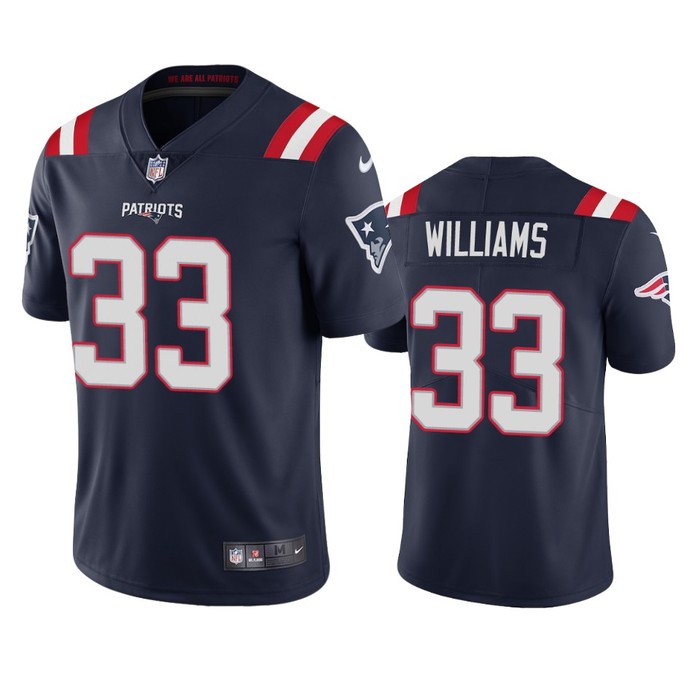 New England Patriots Joejuan Williams Navy 2020 Vapor Limited Jersey - Mens - Cocomos