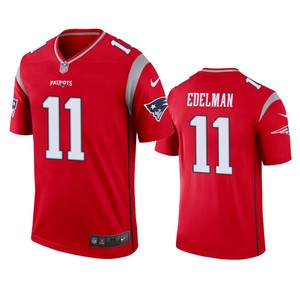 New England Patriots Julian Edelman Red Inverted Legend Jersey