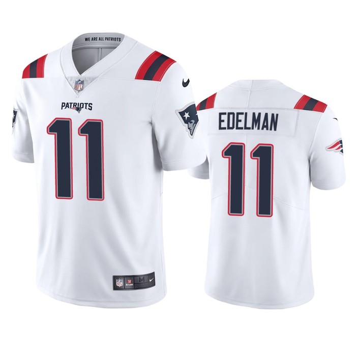 New England Patriots Julian Edelman White 2020 Vapor Limited Jersey - Mens