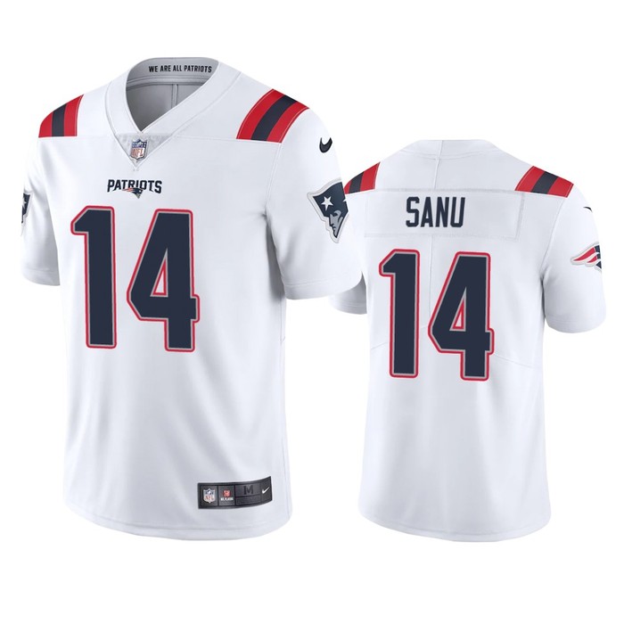 New England Patriots Mohamed Sanu White 2020 Vapor Limited Jersey - Mens - Cocomos