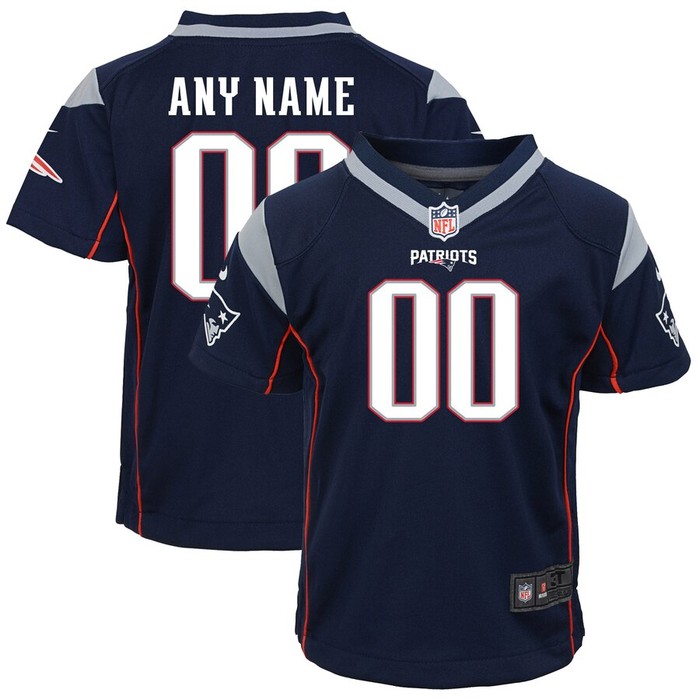 New England Patriots Nike Infant Custom Game Jersey - Navy