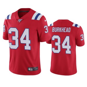 New England Patriots Rex Burkhead Red 100th Season Vapor Limited Jersey