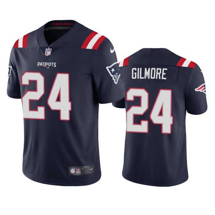 New England Patriots Stephon Gilmore Navy 2020 Vapor Limited Jersey - Mens - Cocomos