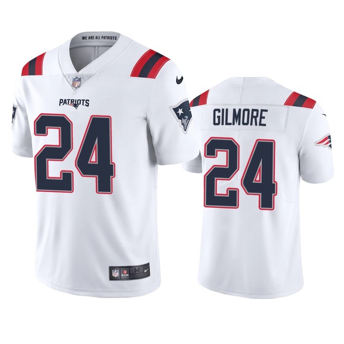 New England Patriots Stephon Gilmore White 2020 Vapor Limited Jersey - Mens