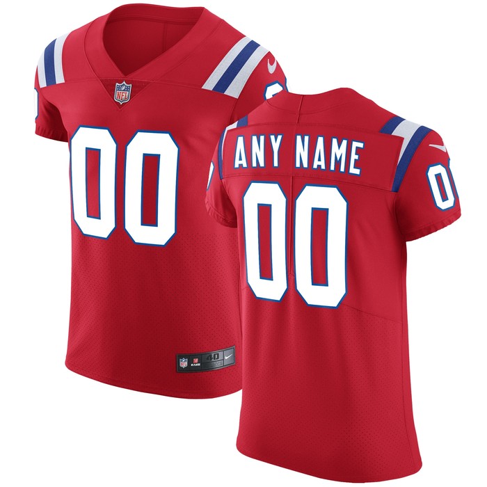 New England Patriots Vapor Untouchable Custom Elite Jersey - Red Custom Jerseys Nfl