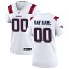 New England Patriots Womens Custom Game Jersey - White Custom Jerseys Nfl