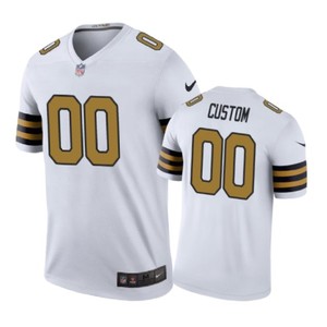 New Orleans Saints #00 Custom Nike Color Rush White Jersey