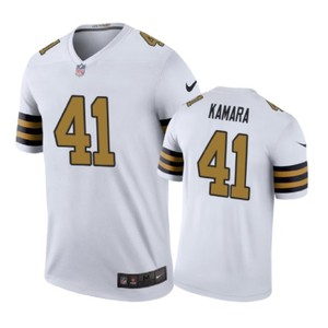 New Orleans Saints #41 Alvin Kamara Nike Color Rush White Jersey