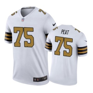 New Orleans Saints #75 Andrus Peat Nike Color Rush White Jersey