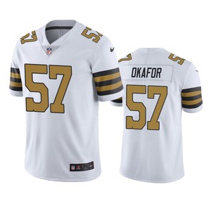 New Orleans Saints Alex Okafor White Nike Color Rush Limited Jersey