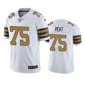 New Orleans Saints Andrus Peat White Nike Color Rush Limited Jersey