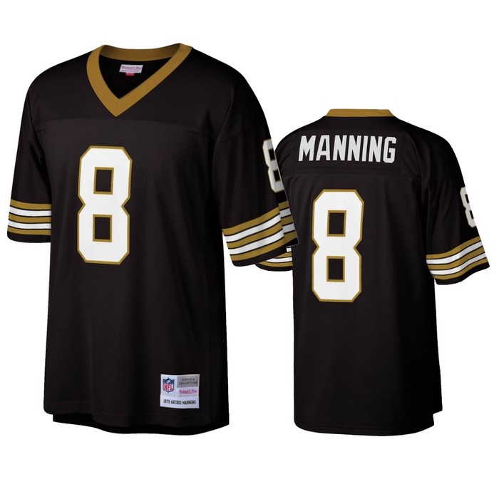 New Orleans Saints Archie Manning Black Legacy Replica Jersey - Cocomos