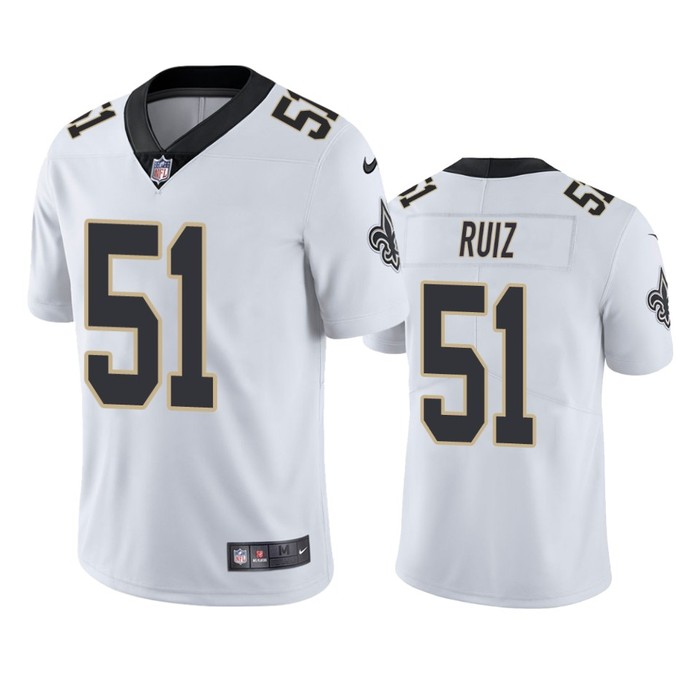 New Orleans Saints Cesar Ruiz White 2020 Nfl Draft Vapor Limited Jersey