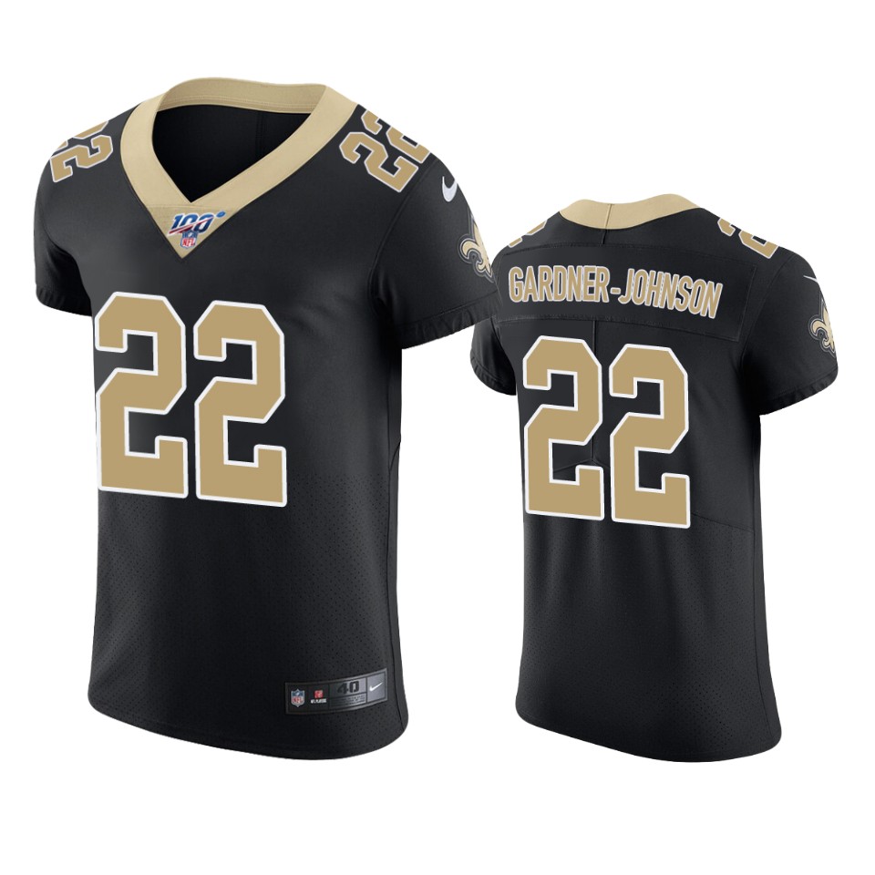 New Orleans Saints Chauncey Gardner-johnson Black 100th Season Vapor Elite Jersey - Cocomos