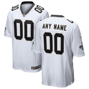 New Orleans Saints Custom Game Jersey - White Custom Jerseys Nfl