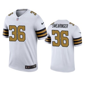 New Orleans Saints D.j. Swearinger White Color Rush Legend Jersey