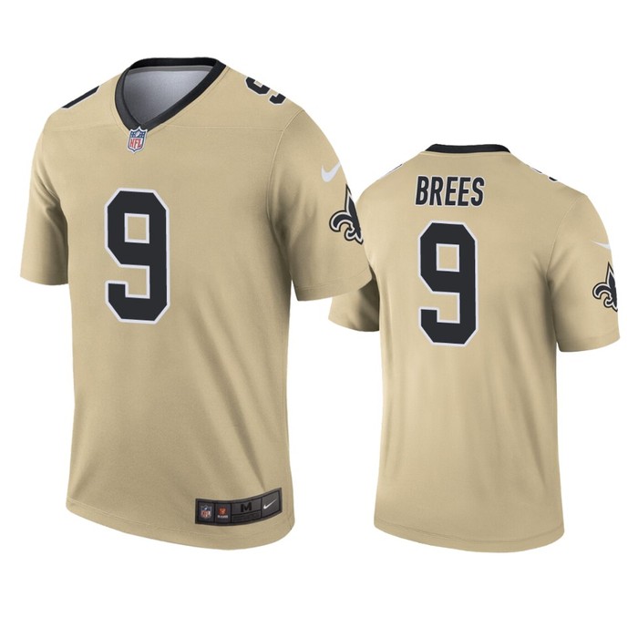 New Orleans Saints Drew Brees Gold Inverted Legend Jersey