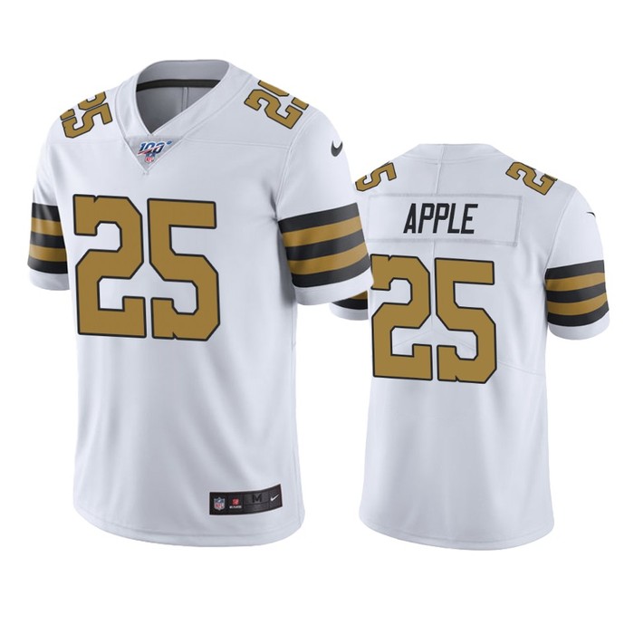 New Orleans Saints Eli Apple White 100th Season Color Rush Jersey