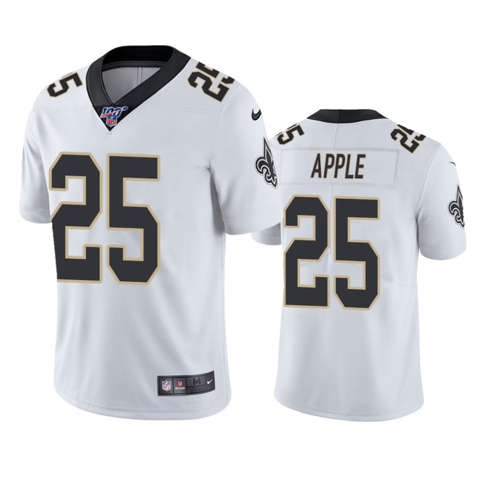 New Orleans Saints Eli Apple White 100th Season Vapor Limited Jersey