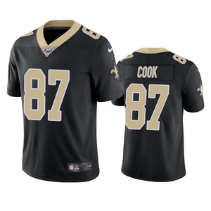 New Orleans Saints Jared Cook Black 100th Season Vapor Limited Jersey