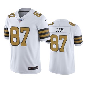 New Orleans Saints Jared Cook White 100th Season Color Rush Jersey