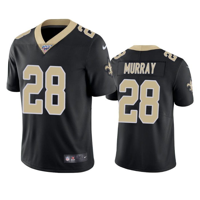 New Orleans Saints Latavius Murray Black 100th Season Vapor Limited Jersey