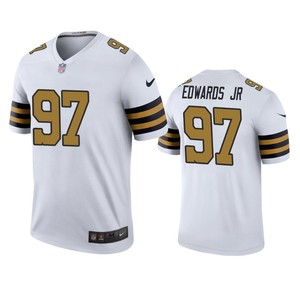 New Orleans Saints Mario Edwards Jr White Color Rush Legend Jersey