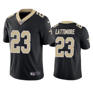 New Orleans Saints Marshon Lattimore Black 100th Season Vapor Limited Jersey