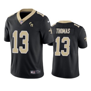 New Orleans Saints Michael Thomas Black Tom Benson Memorial Patch Vapor Limited Jersey