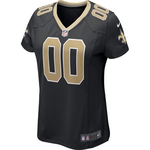 New Orleans Saints Nike Womens 2018 Custom Game Jersey - Black