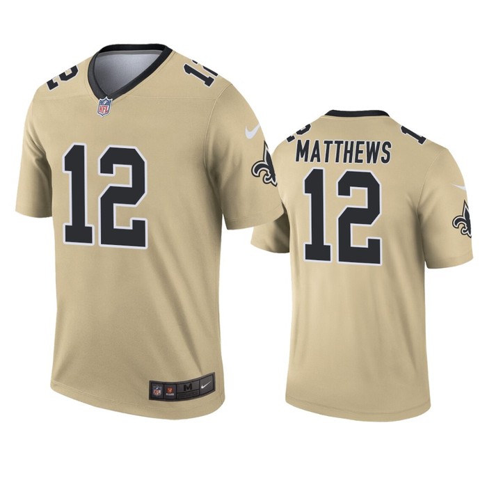 New Orleans Saints Rishard Matthews Gold Inverted Legend Jersey