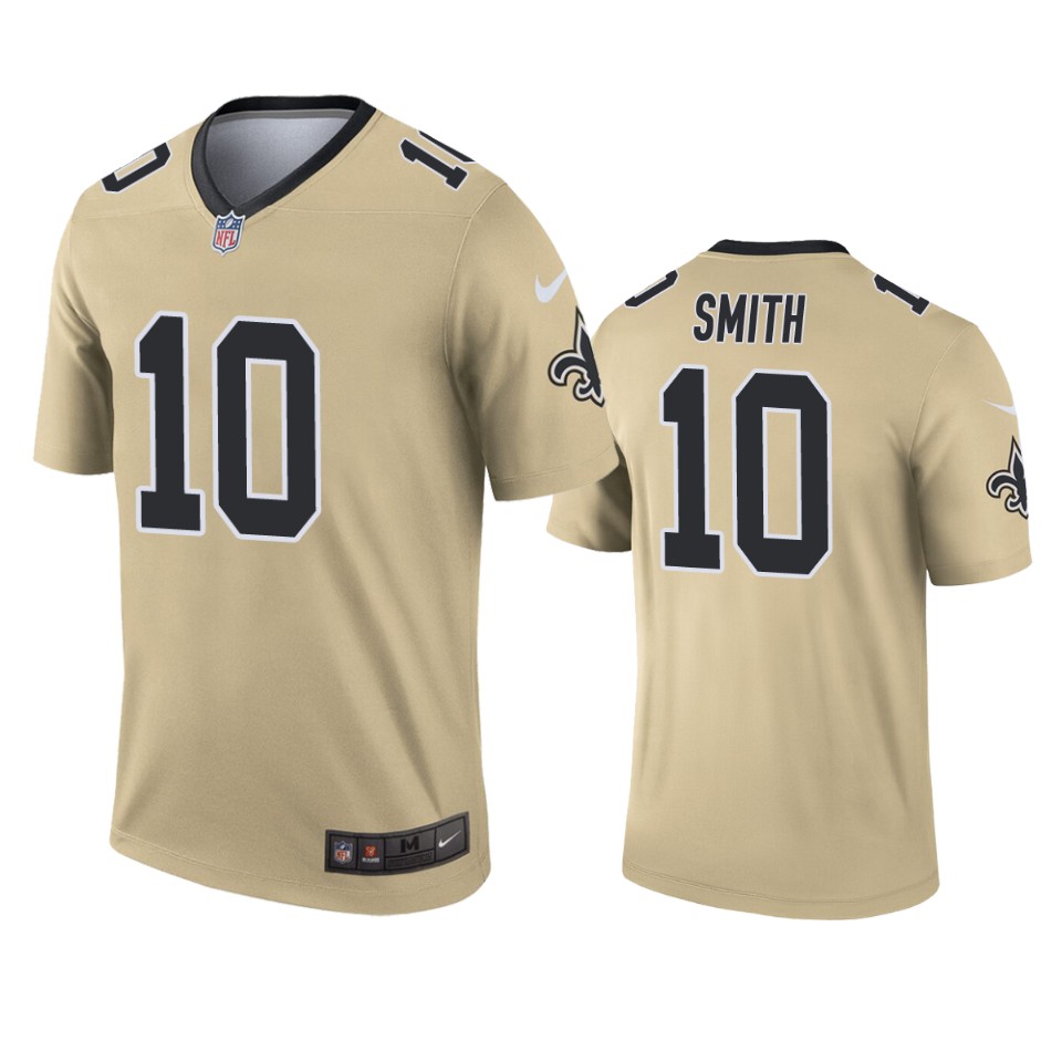 New Orleans Saints Trequan Smith Gold Inverted Legend Jersey - Cocomos