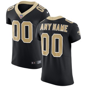 New Orleans Saints Vapor Untouchable Custom Elite Jersey - Black Custom Jerseys Nfl