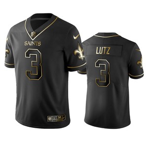 New Orleans Saints Wil Lutz Black Golden Edition 2019 Vapor Untouchable Limited Jersey - Mens