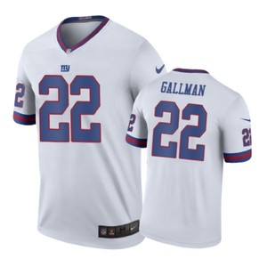 New York Giants #22 Wayne Gallman Nike Color Rush White Jersey