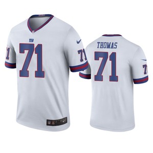 New York Giants Andrew Thomas White Color Rush Legend Jersey - Mens