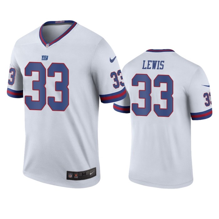 New York Giants Dion Lewis White Color Rush Legend Jersey