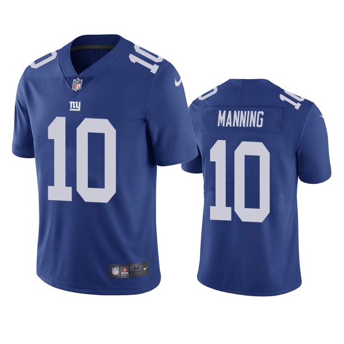 New York Giants Eli Manning Royal Vapor Limited Jersey