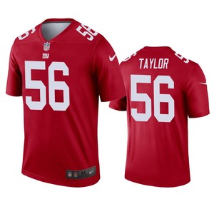 New York Giants Lawrence Taylor Red Inverted Legend Jersey - Cocomos