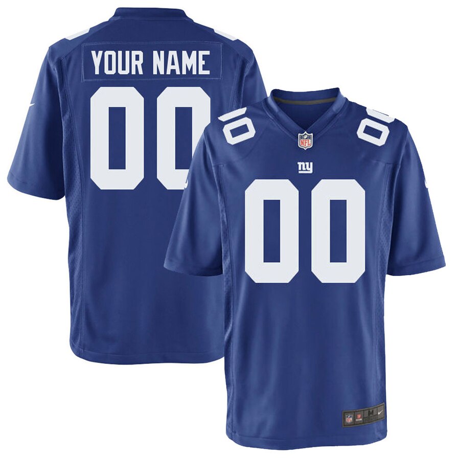 New York Giants Nike Custom Game Jersey - Royal - Cocomos