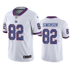 New York Giants Scott Simonson White Nike Color Rush Limited Jersey