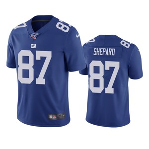 New York Giants Sterling Shepard Royal 100th Season Vapor Limited Jersey